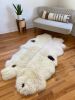 Plush Ivory Quad with Brown Spots | Area Rug in Rugs by East Perry. Item composed of wool