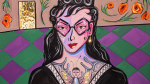 Madame Butterfly | Oil And Acrylic Painting in Paintings by Shawn Button