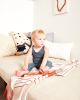 Pantelhó Baby Blanket - Rust + Cream | Throw in Linens & Bedding by MINNA