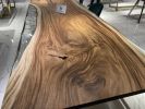 Suar Epoxy Table - Wooden Dining Table With Clear Epoxy | Tables by Tinella Collection. Item made of wood & synthetic compatible with contemporary and art deco style