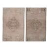 Set of Two Yastik Rug Distressed Low Pile Petite Rug Faded | Runner Rug in Rugs by Vintage Pillows Store. Item composed of cotton & fiber