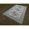 Vintage Turkish Oushak Gallery Runner With Three Taupe | Runner Rug in Rugs by Vintage Pillows Store. Item made of cotton with fiber