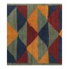 Vintage Colorful Organic Wool Mohair Tulu Rug 3'5'' x 4'9'' | Area Rug in Rugs by Vintage Pillows Store. Item composed of wool and fiber