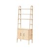 Mid Century Modern, Modular wall shelving | Book Case in Storage by Plywood Project. Item made of oak wood compatible with minimalism and mid century modern style