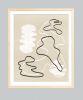 Minimal Abstract Line Drawing, Black and White Modern | Prints by Capricorn Press. Item made of paper works with boho & minimalism style