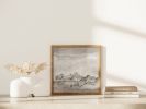 Monochromatic Tree Art Print in a Vintage Style | Prints by Melissa Mary Jenkins Art. Item composed of paper in country & farmhouse or japandi style
