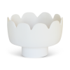 Fleur Large Footed Bowl | Serving Bowl in Serveware by Tina Frey. Item composed of synthetic