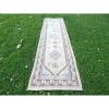 Vintage Traditional Turkish Kars Runner Rug with Pastel | Rugs by Vintage Pillows Store. Item made of cotton with fiber
