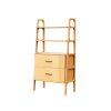 Mid Century Bookcase with drawers, Scandinavian bookcase | Book Case in Storage by Plywood Project. Item made of oak wood works with minimalism & mid century modern style