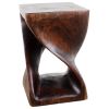 Haussmann® Original Wood Twist Stool 12 X 12 X 18 | Chairs by Haussmann®