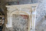 Handmade Calacatta Gold Marble Fireplace Surround – French Style Mantel, Customizable | Fireplaces by AEGEAN MARBLE ARTISAN ATELIER