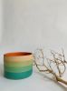 Green Sunset Planter | Vases & Vessels by Mineral Ceramics | Flowerland Nursery in Albany