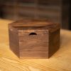 Hexagon Bread Box with Removable Lid in Urban Wood | Vessels & Containers by Alabama Sawyer