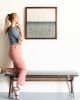 COASTLINE III - Framed-Collection | Wall Hangings by Rianne Aarts / Teddy and Wool Studio. Item made of cotton with fiber