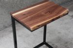 IN STOCK Live Edge Walnut Side C-table | Side Table in Tables by Hazel Oak Farms. Item composed of walnut and steel