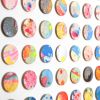 One Hundred Marbled Dots Collage Geometric Painting | Paintings by Amelia Coward