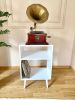 Wooden Record Player Stand, Vinyl Player Stand | Media Console in Storage by Picwoodwork. Item composed of wood