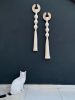 35-Inch Macrame Wall Hanging | Contemporary Tapestry | Modern Office & Home Wall Accent | Handmade Boho Decor | Wall Hangings by RavaTapestryArt