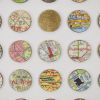 One Hundred and Fifty London Map Dots with Gold Leaf | Collage in Paintings by Amelia Coward