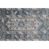 Distressed Turkish Oushak Blue Rug 3'7" X 5'11" | Area Rug in Rugs by Vintage Pillows Store. Item composed of cotton