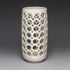 Cylindrical Lace Vase | Vases & Vessels by Lynne Meade. Item composed of ceramic