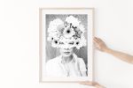 Striking "Masquerade" black and white photography print | Photography by PappasBland. Item composed of paper in mid century modern or contemporary style