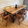 Live Edge Wood Table | Dining Table in Tables by Ironscustomwood. Item made of wood
