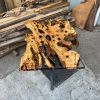 Live edge epoxy dining table-Handmade table | Tables by Ironscustomwood. Item composed of wood and metal in contemporary or modern style