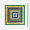 Painted Dot Collage Concentric Squares Print | Prints in Paintings by Amelia Coward