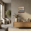 Horizon enfoui - paysage abstrait | Decorative Objects by Sophie DUMONT.