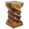 Haussmann® Wood Triple Twist stool-stand 12 in SQ x 22 in | Chairs by Haussmann®