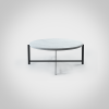 Moon - Coffee table | Tables by DFdesignLab - Nicola Di Froscia. Item made of steel with marble works with minimalism style