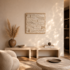 Recycled and Framed Textile Art - MIYAA | Wall Hangings by Rianne Aarts / Teddy and Wool Studio. Item composed of cotton and fiber