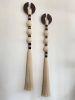Macrame Wall Hanging, Large Fiber Wall Art, Modern Boho Wall Decor, Handmade Cotton Tassel Wall Hanging | Wall Hangings by İnanç Yılmaz