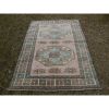 1970s Vintage Pastel Turkish Oushak Rug - 5'2'' x 7'4'' | Area Rug in Rugs by Vintage Pillows Store. Item composed of cotton and fiber