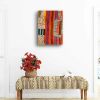 Patchwork Village Palestine's Resilience - Original Oil Pastel Drawing | Drawings by Eman's Gallery