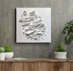 "Rough purity" | Wall Sculpture in Wall Hangings by Art By Natasha Kanevski. Item composed of canvas in minimalism or contemporary style
