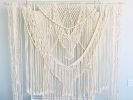 Bohemian Wedding Macrame Backdrop / Extra Large Macrame Wall Hanging | Wall Hangings by Love & Fiber | San Diego in San Diego. Item composed of cotton
