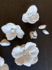 Handmade Floral Sculpture - Set of 20 Magnolia Flowers | Wall Sculpture in Wall Hangings by Leramic. Item in contemporary style