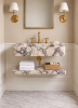 Calacatta Viola Marble Sink with Shelf | Water Fixtures by Vero Marble