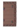 Vintage Aubusson Floral Turkish Kilim Rug 4' X 5'1'' | Area Rug in Rugs by Vintage Pillows Store. Item made of cotton