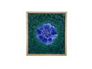 A Blue Peony | Wall Sculpture in Wall Hangings by StainsAndGrains. Item made of wood compatible with contemporary and industrial style