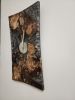 Resin Wood Art Clock - Swirly Metallic Gray Resin | Decorative Objects by Carlberg Design