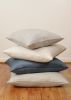 Woven w/ Blue Small Diamonds & Chevron Pattern Pillow 18x18 | Pillows by Vantage Design