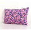 Uzbek Pink Roller Printed Cotton Fabric Panel, Mid-20th Cent | Cushion in Pillows by Vintage Pillows Store