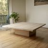 Modern Square Coffee Table | Tables by Crafted Glory. Item composed of oak wood compatible with contemporary style