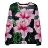 Unisex Sweatshirt - Desire - Pink Lily Floral Realism | Work by Eman's Gallery