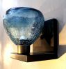 ACQUA Sconce · Peacock Blue Crackle · Recycled Glass | Sconces by LUMi Collection. Item made of glass