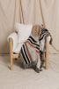 The REDSTRIPE Jacquard Woven Throw Blanket, Modern Decor | Linens & Bedding by Parker Heath | PAR  KER made. Item composed of cotton and fiber in boho or minimalism style