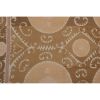 Suzani Bedspread - Neutral Pastel Uzbek Textile - Tribal Emb | Tablecloth in Linens & Bedding by Vintage Pillows Store